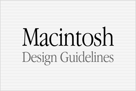 Mac Design Guidelines