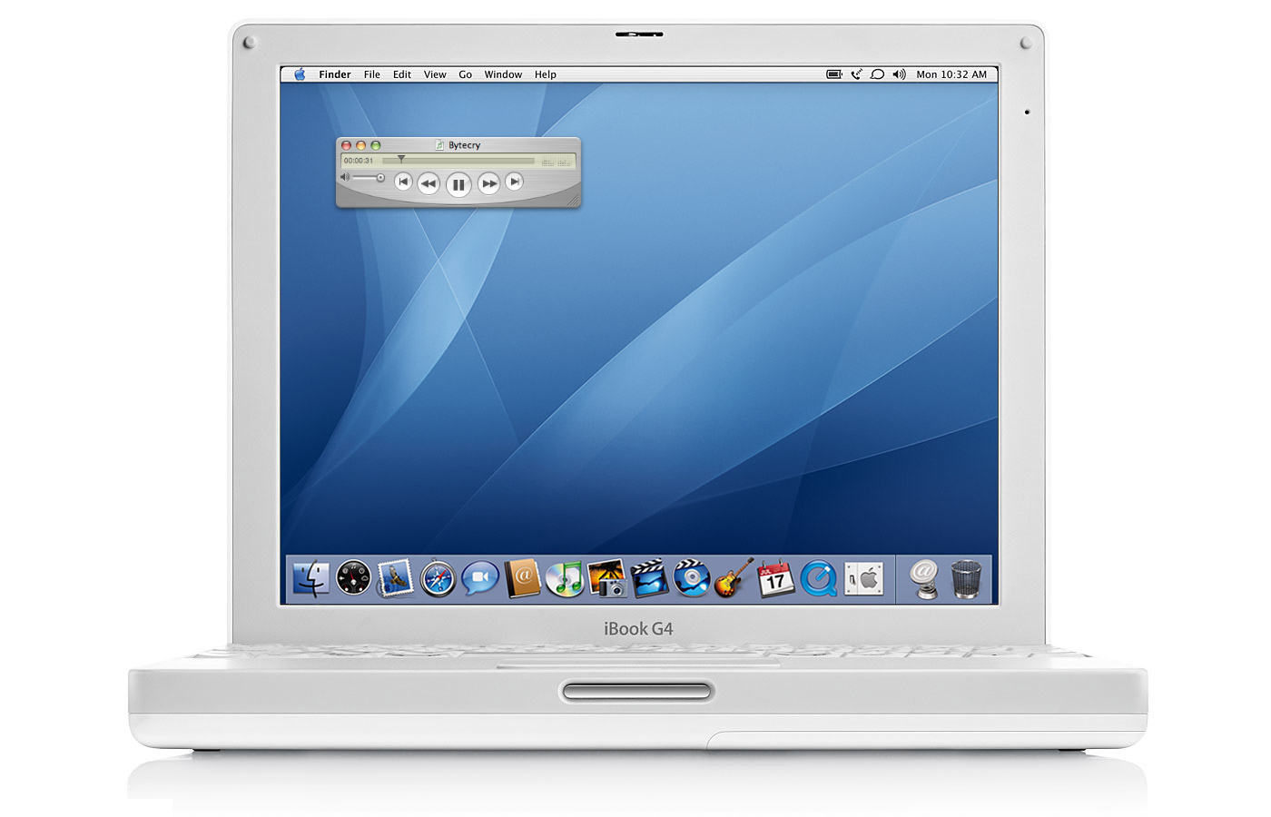 QuickTime 7 running within Mac OS X Tiger on an iBook G4 Macintosh.